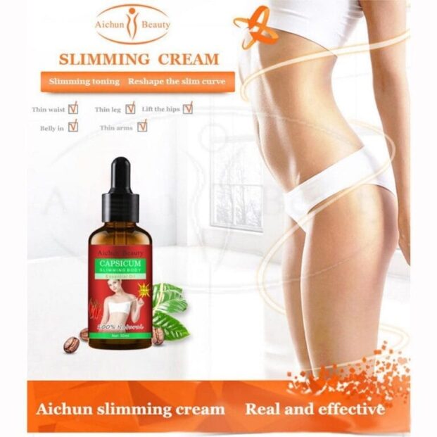 Aichun Capsicum Slimming Body Essential Oil – 100% Natural and Effective in 3 Days (30ml)