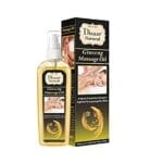 Disaar Natural Ginseng Massage Oil for Synergistic Effect 120ML – Relax and Revitalize Your Skin