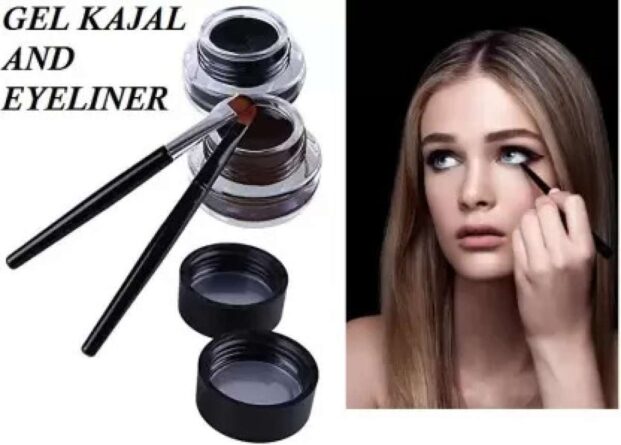Mega Value Back and Brown Gel Eyeliner With brush - Image 3