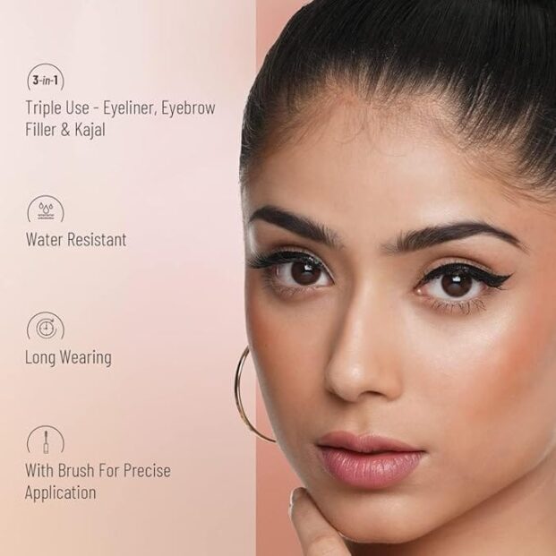 Mega Value Back and Brown Gel Eyeliner With brush - Image 6