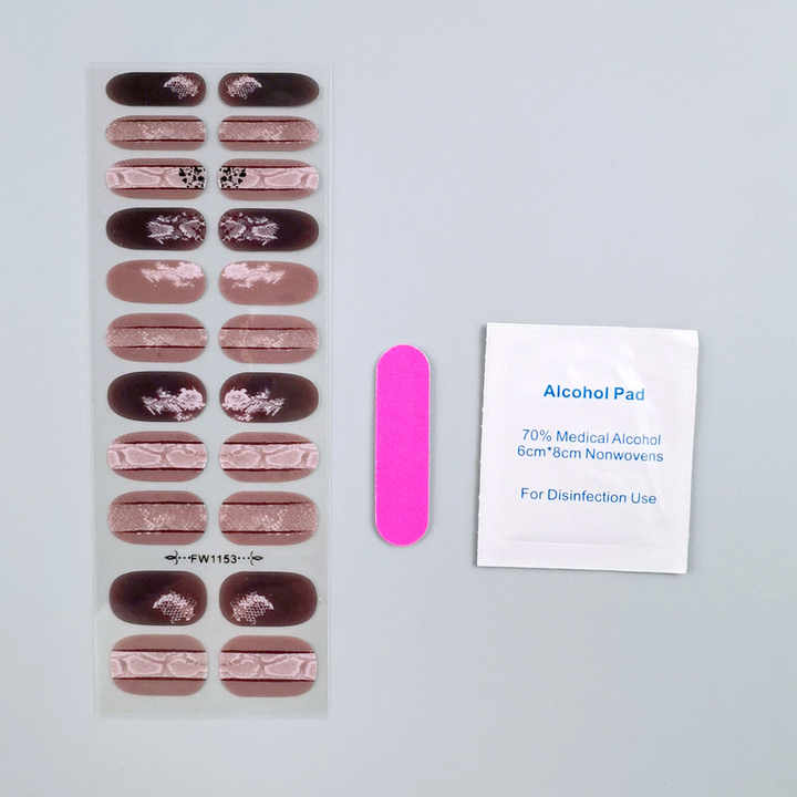 Pack of 2 UV Gel Nail Stickers – Stylish and Durable Nail Art Set