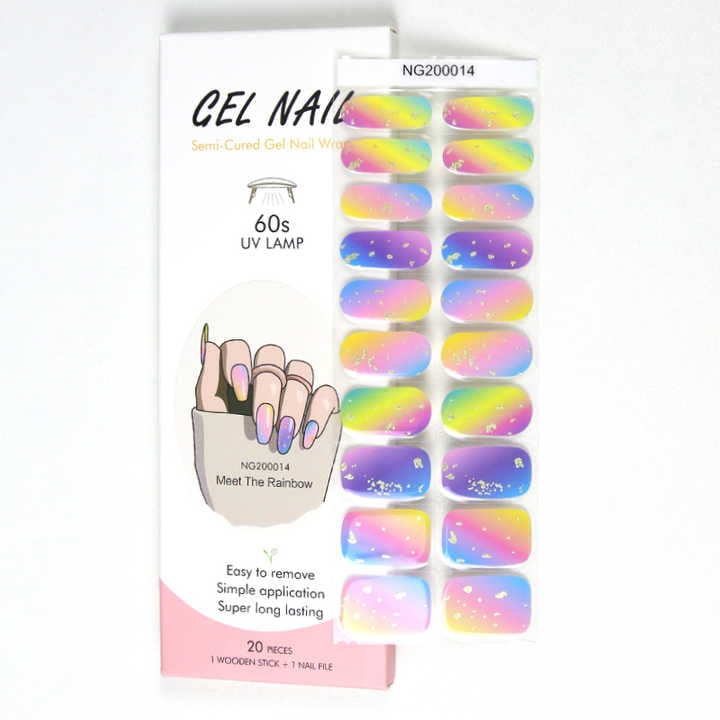 Pack of 2 UV Gel Nail Stickers – Stylish and Durable Nail Art Set - Image 2