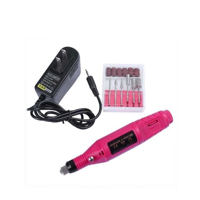 Professional Nail File Drill Kit – Pink Edition for Salon-Quality Nail Care - Image 3