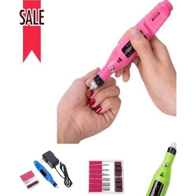 Professional Nail File Drill Kit – Pink Edition for Salon-Quality Nail Care