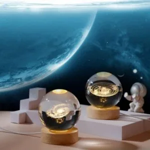 Galactic Dreams: Crystal Ball Night Light