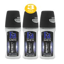 Pack of 3 - FA Roll-On Deodorant 50ml – Long-Lasting Freshness & Protection