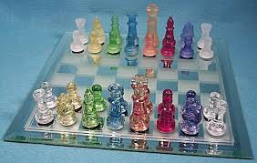 Premium Multi-Colored Glass Chess Set – Elegant & Decorative Board Game - Image 2