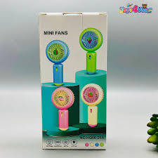 Handheld USB Rechargeable Pocket Fan with LED Light – Portable & Powerful Cooling