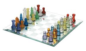 Premium Multi-Colored Glass Chess Set – Elegant & Decorative Board Game - Image 4