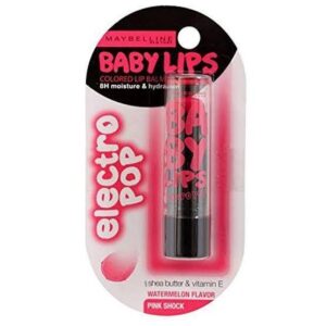 MAYBELLINE Baby Lips Electro Lip Balm – Pink Shock for Intense Hydration & Glow
